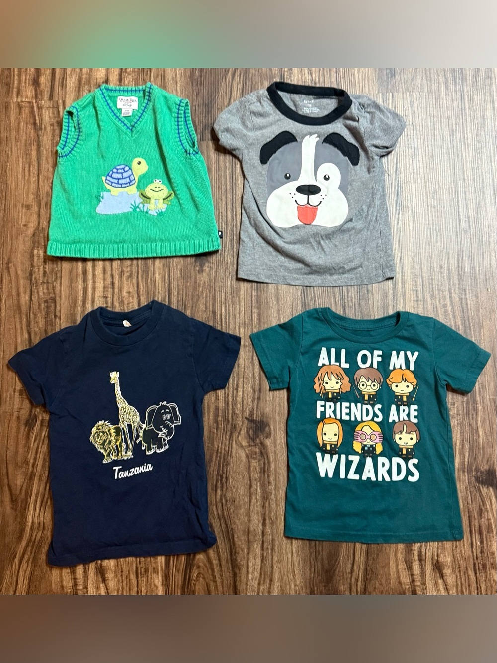 24 Months / 2T Boys Short Sleeve Shirts and Sweater Vest Casual Harry Potter